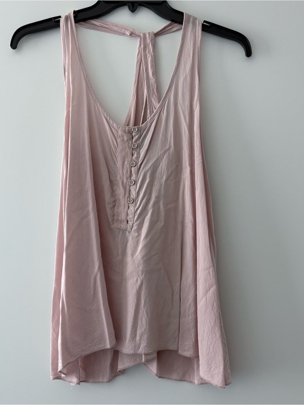 GAP Women’s Pale Pink Blush Sleeveless Button Front Tank Top